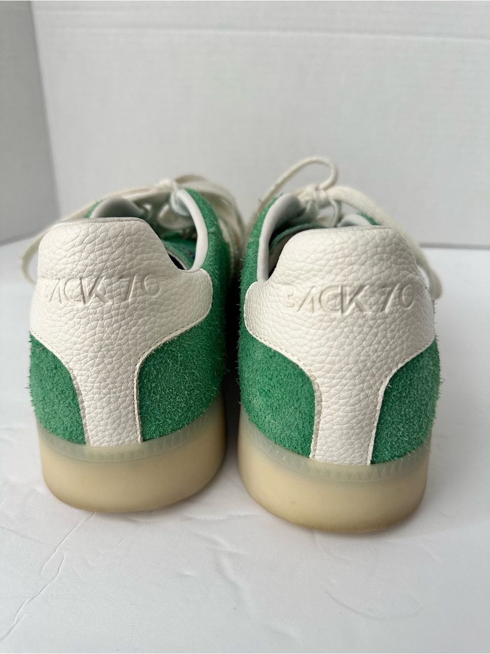 41 BACK 70 The Boston 2505 Streetwear Women’s Green Suede Retro style Sneakers - Picture 8 of 13
